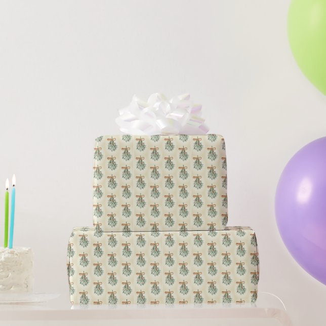 Mistletoe Wrapping Paper (Party Gifts)