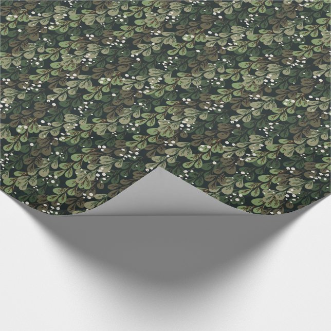 Mistletoe Wrapping Paper (Corner)