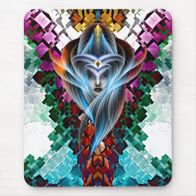 Mistress Of The Cuboid Mouse Mat (Front)