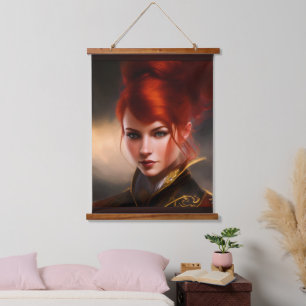Mistress Of The Wind AI Concept Art by Xzendor7 Hanging Tapestry