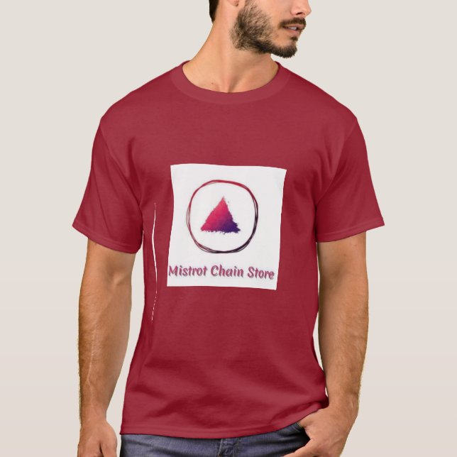 Mistrot Chain Store Burgundy TSHIRT  (Front)