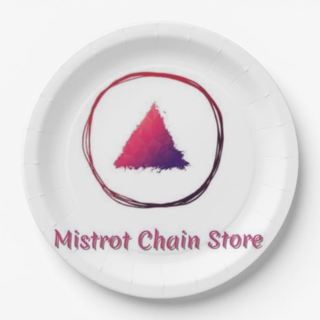 Mistrot Chain Store Paper Plate (Front)