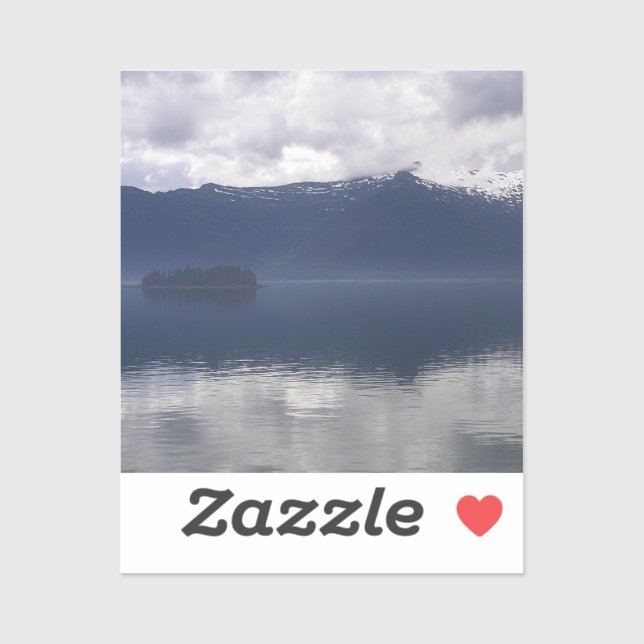 Misty Alaskan Sea in Shades of Blue (Sheet)