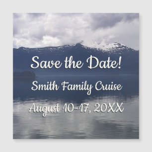 Misty Alaskan Sea in Shades of Blue