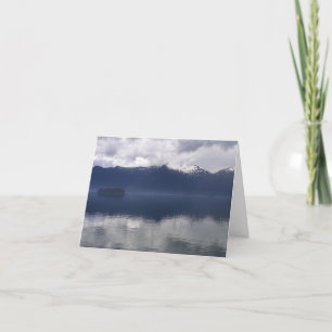 Misty Alaskan Sea in Shades of Blue Card