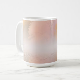 Misty Autumn Lake Serenity Coffee Mug