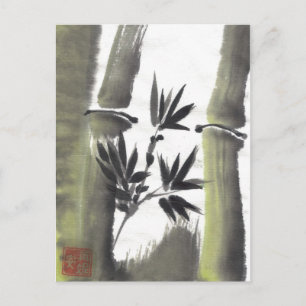 Misty Bamboo Postcard