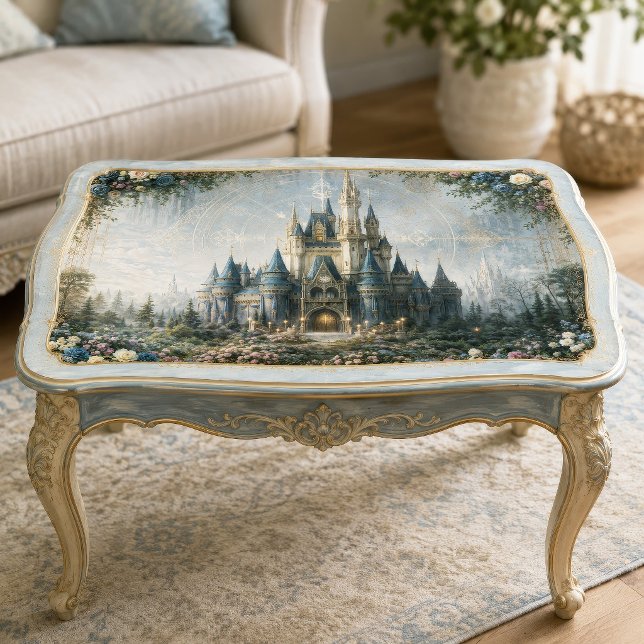 Misty Blue Castle Garden Decoupage Tissue Paper (Creator Uploaded)