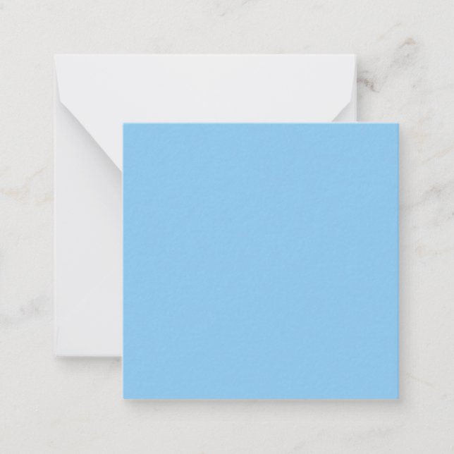 Misty Blue Color, Flat Card (Front)