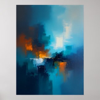 Misty Blue Poster