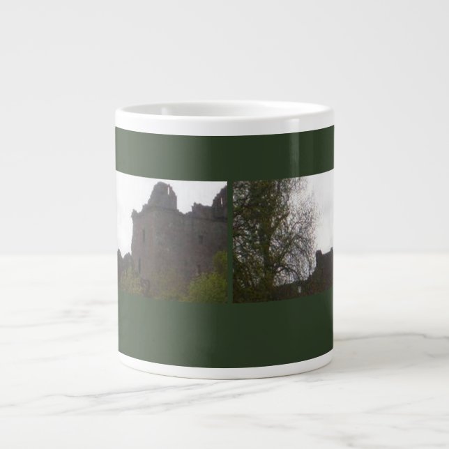 Misty Castles in the Morning Large Coffee Mug (Front)