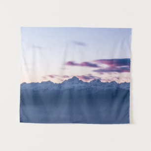 Misty clouds above mountain Triglav, Slovenia Tapestry