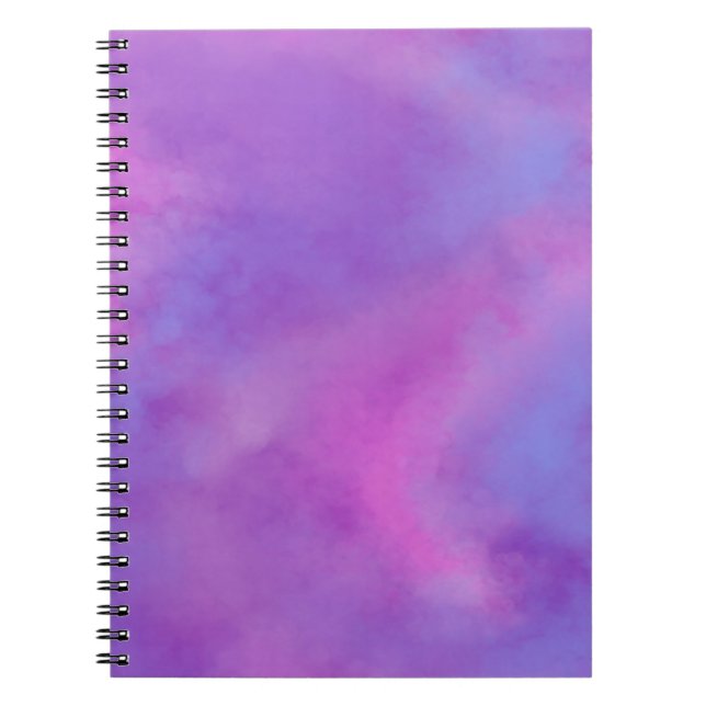 Misty Clouds Purple Notebook (Front)