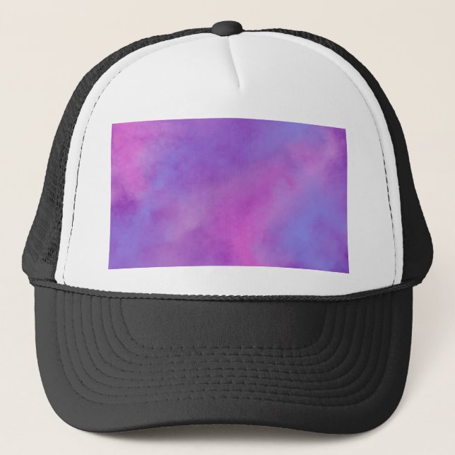 Misty Clouds Purple Trucker Hat (Front)