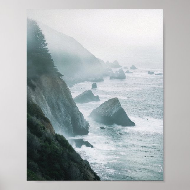 Misty Coastal Escape Print  (Front)