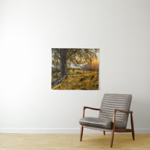 Misty Dawn in a Forest Tapestry