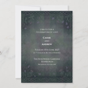 Misty Enchanted Forest Wedding Invitation