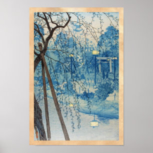 Misty Evening At Shinobazu Pond, Tokyo Kasamatsu Poster