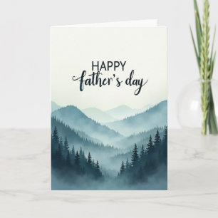 Misty Fathers Day Scene Card