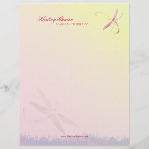 Misty Field Dragonfly Business Letterhead Design