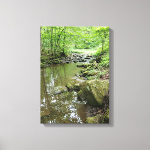 Misty Forest Canvas Wall Art Serene Nature