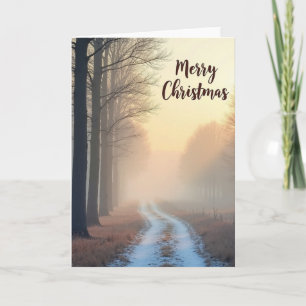 Misty Forest Christmas Card