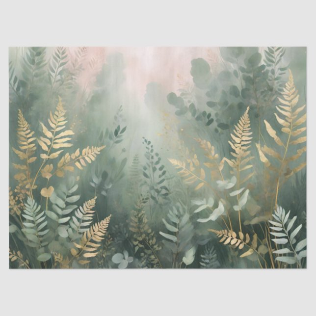 Misty Forest Elegance tissue paper (Front)
