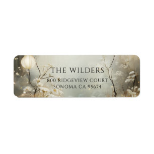 Misty Forest Light Return Address