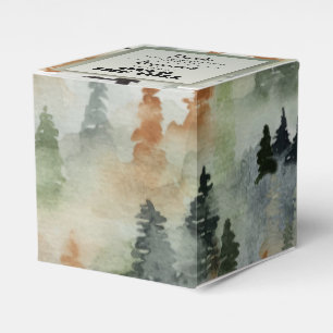 Misty Forest Masculine Birthday Party Favour Box