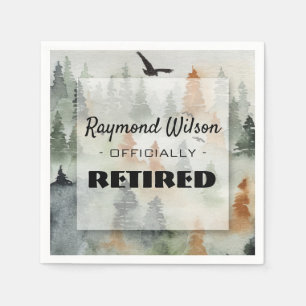 Misty Forest Masculine Party Napkins