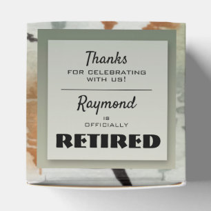 Misty Forest Masculine Retirement Party Favour Box