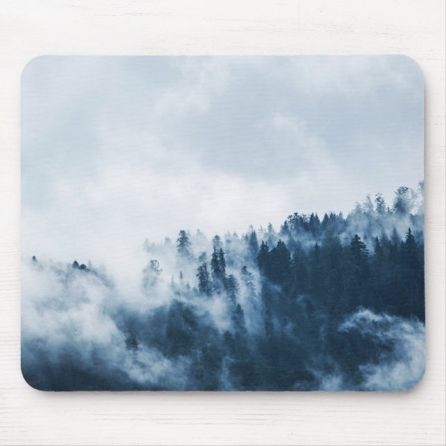 Misty Forest Mountain Mouse Mat (Front)