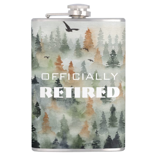 Misty Forest Officially Retired Flask (Front)