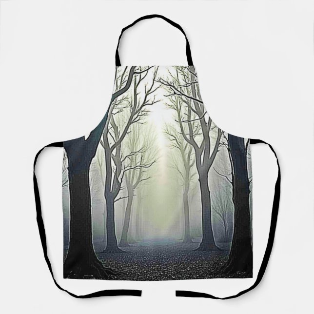 Misty Forest Path: Eerie Beauty Apron (Front)