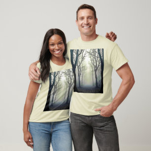 Misty Forest Path: Eerie Beauty T-Shirt