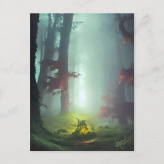 Misty Forest Postcard