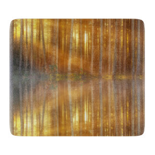 Misty Forest Scene Cutting Board