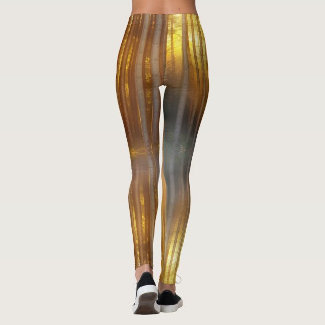 Misty Forest Scene Leggings (Back)