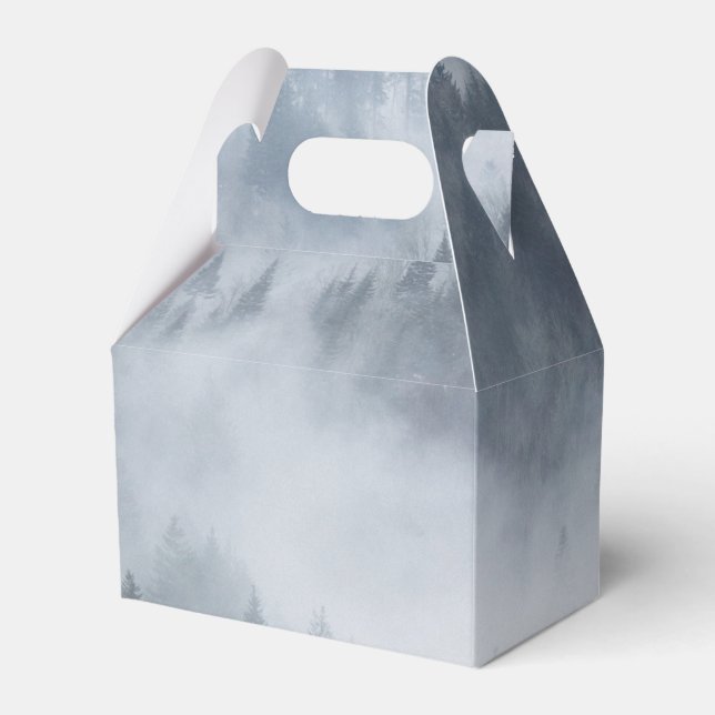 Misty Forest Valley Favour Box (Front Side)
