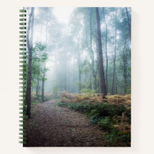 Misty Forest Walk Notebook (Front)