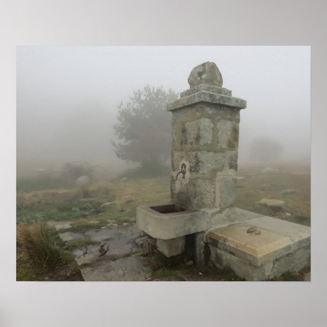 Misty Fountain Poster (Front)