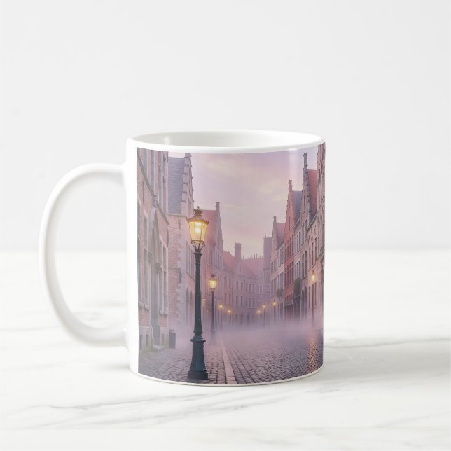 Misty Ghent Lantern Glow Souvenir Gift Mug (Left)