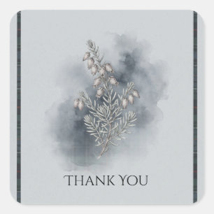 Misty Glen Urquhart Tartan Wedding Square Sticker