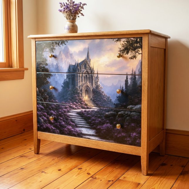 Misty Gothic Dark Ethereal Cathedral Decoupage Tissue Paper (Creator Uploaded)