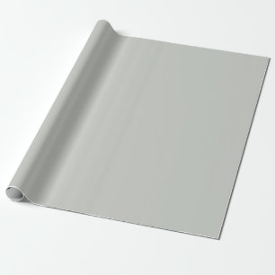 Misty Grey Green Solid Colour Wrapping Paper