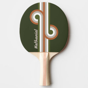 Misty Grove Stripe Loop with Name Ping Pong Paddle