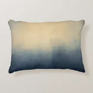 Misty Horizon – Abstract Gradient Cityscape Art Pr Decorative Cushion