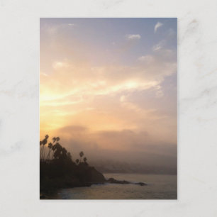 Misty Laguna Beach Sunrise Postcard