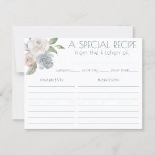 Misty Lake Lovely Soft Dusty Hued Recipe Card