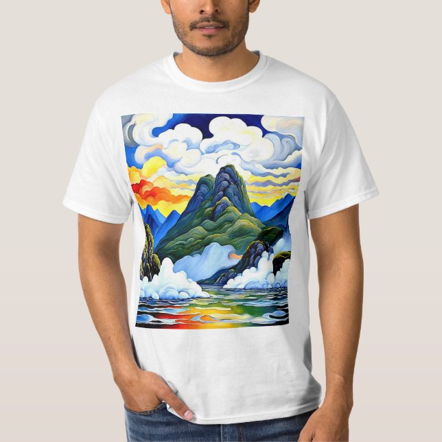 Misty Lake T-Shirt (Front)